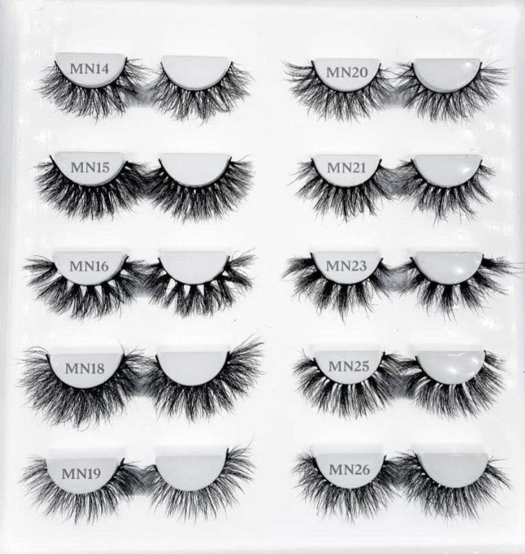 NATURAL MINK 13-16MM LASH WHOLESALE LASH PACKAGE