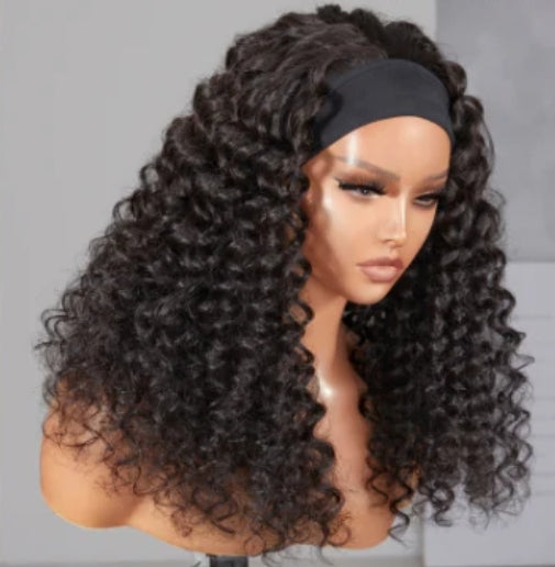 DEEP WAVE HEAD BAND WIG