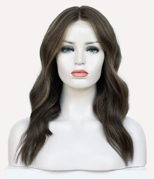 STRAIGHT FINE MONOFILAMENT FRONTAL PU MEDICAL WIG
