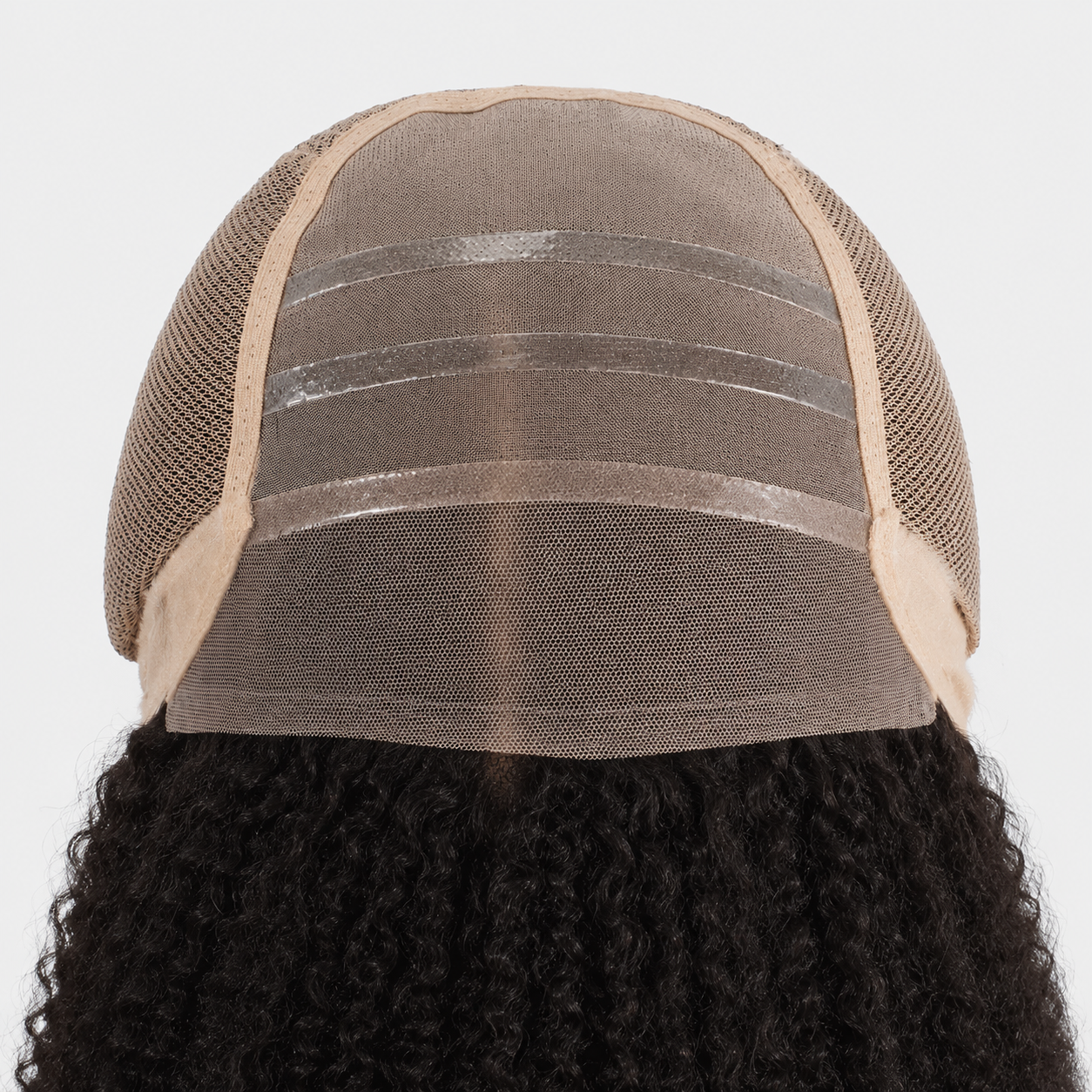 Hand-Tied Kinky Curly Monofilament Wig | Secure Silicone Glueless Design