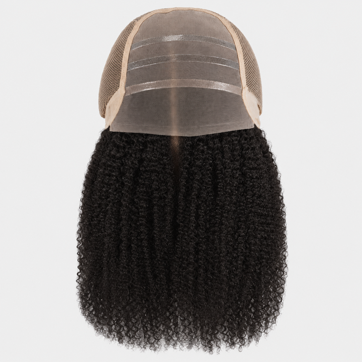 Hand-Tied Kinky Curly Monofilament Wig | Secure Silicone Glueless Design