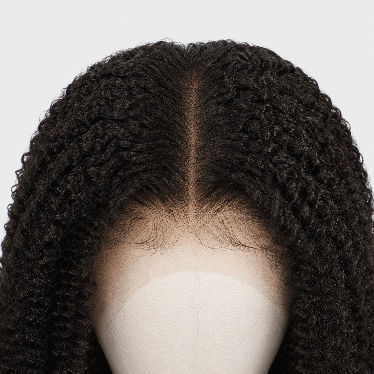 Hand-Tied Kinky Curly Monofilament Wig | Secure Silicone Glueless Design