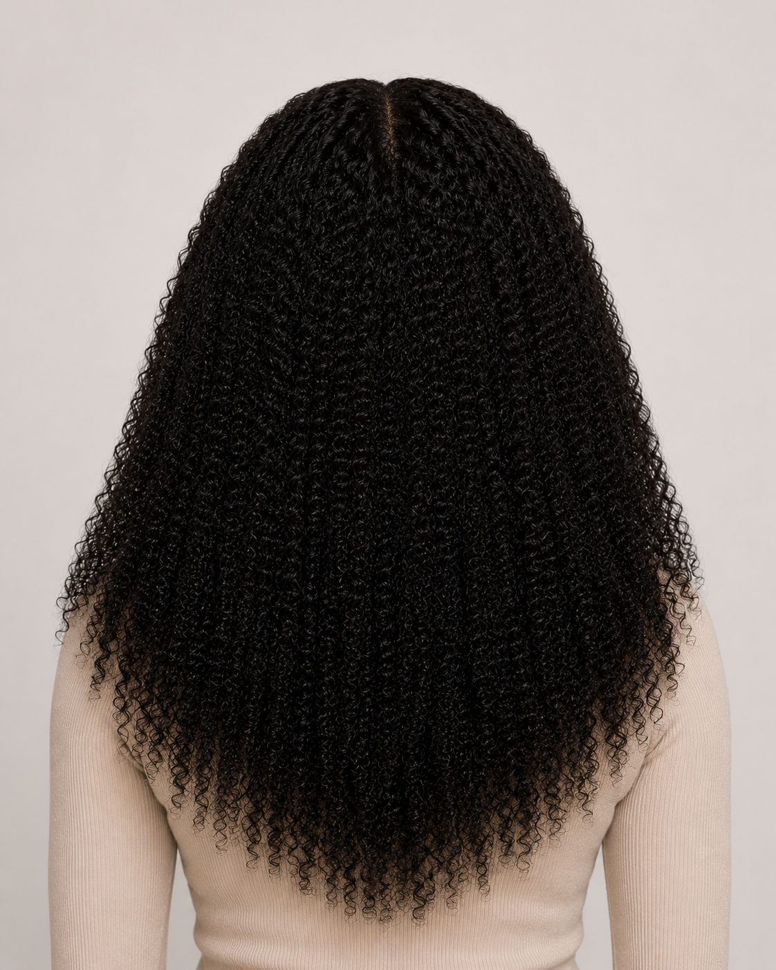 Hand-Tied Kinky Curly Monofilament Wig | Secure Silicone Glueless Design